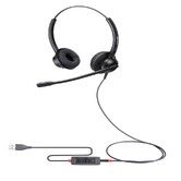 USB Plug Headset For PC Computer with Volume Control Mute Call Center Ultra Customer Service Earphone Noise Cancelling Headsets Headphones Microphone