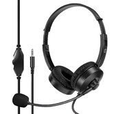 HP Headset for Laptop tablet  hp8009 with Microphone Over-Ear Headphones  Gaming and Online Classes 3.5mm plug