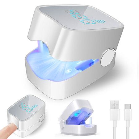 LED Nail Fungus Cleaning Light Device For Thick,Damaged,And Discolored Nails,For Home Use