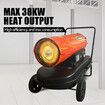Industrial Fan Heater 38kW Diesel Kerosene Space Portable for Workshop Warehouse Shed Garage Greenhouse Office Fast Heating Warm Hot Air Forced Blower