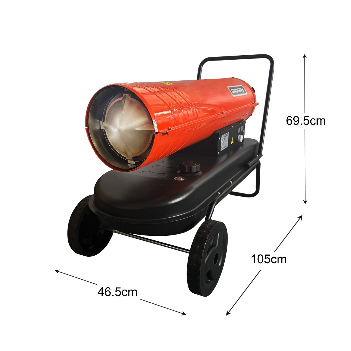 Industrial Fan Heater 58kW Diesel Kerosene Warm Space Air Blower for Workshop Warehouse Shed Garage Greenhouse Office Shop Forced Fast Heating Portable