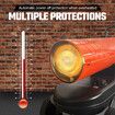 Industrial Fan Heater 58kW Diesel Kerosene Warm Space Air Blower for Workshop Warehouse Shed Garage Greenhouse Office Shop Forced Fast Heating Portable