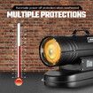 Industrial Fan Heater Diesel Kerosene Forced Warm Air Space Blower 28kW Portable for Workshop Warehouse Shed Garage Greenhouse Office Fast Heating