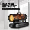 Industrial Fan Heater Diesel Kerosene Forced Warm Air Space Blower 28kW Portable for Workshop Warehouse Shed Garage Greenhouse Office Fast Heating