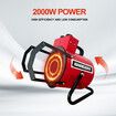 2000W Industrial Fan Heater Electric Carpet Dryer Hot Air Blower Space Standing for Workshop Room Office Warehouse Garage Greenhouse Fast Heating