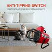 2000W Industrial Fan Heater Electric Carpet Dryer Hot Air Blower Space Standing for Workshop Room Office Warehouse Garage Greenhouse Fast Heating