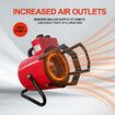 2000W Industrial Fan Heater Electric Carpet Dryer Hot Air Blower Space Standing for Workshop Room Office Warehouse Garage Greenhouse Fast Heating
