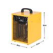 Electric Fan Heater Industrial Workshop Portable Room Carpet Dryer Warm Hot Air Forced 2000W Fast Heating Space Standing SAA for Warehouse Farm Garage