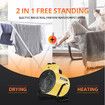 Portable Electric Heater Industrial Fan 2In1 2000W Carpet Dryer Warm Hot Air Blower Fast Heating Room Space SAA Standing for Office Workshop Warehouse