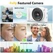 4K Digital Camera,WiFi 75MP Vlogging Cameras,Touchscreen Autofocus Point and Shoot Digital Camera with 16X Zoom,32GB Card,2 Batteries (White)