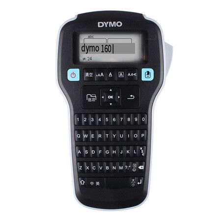 DYMO LM160  Handheld Label Maker Printer QWERTY Keyboard 6/9/12mm D1 Tape Home Office Christmas Gift COL Black