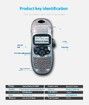 Dymo LetraTag Label Maker Handheld Portable Keyboard Printer  Battery Powered   Christmas Gift COL Black
