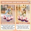 Interactive Dog Toys Pig, Jumping Squeaky Dog Toys with Music, Rechargeable Moving Dog Chew Toys for Cats Dogs,Red