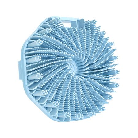 Silicone Scrubber, Exfoliating Body Wash Scrubbers, Shower Body Brush for Effective Showering Exfoliation and Gentle Massage, Blue