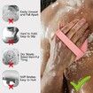 Silicone Scrubber, Exfoliating Body Wash Scrubbers, Shower Body Brush for Effective Showering Exfoliation and Gentle Massage, Pink