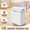 Sensor Rubbish Bin 14L Dustbin Recycling Garbage Kitchen Waste Trash Can Motion Auto Household Bathroom Toilet Office Trashcan Small Smart Container
