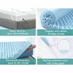 STARRY EUCALYPT Memory Foam Mattress Topper Airflow Cool Gel Bamboo 10cm Queen