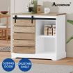 ALFORDSON Buffet Sideboard Cabinet Storage Cupboard Sliding Door Pantry White