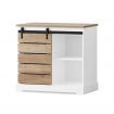 ALFORDSON Buffet Sideboard Cabinet Storage Cupboard Sliding Door Pantry White