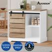 ALFORDSON Buffet Sideboard Cabinet Storage Cupboard Sliding Door Pantry White