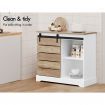 ALFORDSON Buffet Sideboard Cabinet Storage Cupboard Sliding Door Pantry White