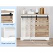 ALFORDSON Buffet Sideboard Cabinet Storage Cupboard Sliding Door Pantry White