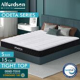 ALFORDSON Mattress 15CM Single Bed Tight Top Spring Foam Bedding Medium Firm