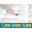 STARRY EUCALYPT Mattress Topper Pillowtop Mesh Bedding Mat Cover 11cm Double