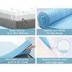 STARRY EUCALYPT Memory Foam Mattress Topper Ventilated Gel Bamboo 12cm Single