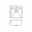 ALFORDSON Kitchen Sink Stainless Steel Drop in Flush Single Bowl 530X500MM Silver
