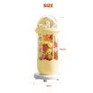 Kids Toys Storage Tube Box Stuffed Animal Zoo Plush Soft Doll Organiser Playroom Display Cabinet Holder Container Vertical Stand with Wheels 145x31cm