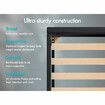 ALFORDSON Bed Frame Queen Size Gas Lift Storage Mattress Base Black WILBUR