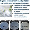 Rechargeable Toothbrush Sanitizer UV Light,Electric Toothbrush Cleaner Sanitizer UV Holder For Travel,Home Color Pink