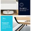 ALFORDSON Bed Frame King Size Upholstered Platform Base Leather White TANIA