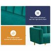 ALFORDSON Sofa Bed Futon Couch Lounge 3 Seater Convertible Velvet Green