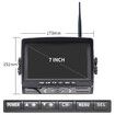 7 Inch Wireless Backup Camera System Split with 4 WIFI wired Cameras for RV, Truck, Trailer, Van
