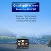7 Inch Wireless Backup Camera System Split with 4 WIFI wired Cameras for RV, Truck, Trailer, Van