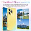 HOT 40 Pro smartphone 6.8 HD Android Mobile Phone Unlocked 4G Dual Sim Card 6800mAh 4GB+128G Cellphone 72MP+108MP, Golden