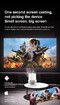 1080P Portable Projector Home Theater 180 Rotation Auto WiFi Bluetooth Full HD Phone PC HDMI PS5 Laptop Miracast Wireless Wired