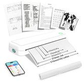 A4 Portable Thermal Printer Inkless Bluetooth A4 Mobile Travel Printer Label Maker with Printing Paper Document