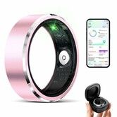 Smart Ring for Women Men Fitness Tracker with Pedometer Monitor No Subscription Fee IP68 Waterproof Rings for iOS Android(9#)