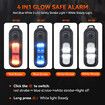 Personal Safety Alarm For 130dB With LED Light Recharge Emergency Anti-Attack For Elder Child Woman Color Pink