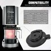 For NC301 Ice Cream Maker Outer Bowl Lid Compatible Ninja NC299AMZ, NC301, NC300, NC201, NC101 Series NO Paddle, Ice Cream Maker Accessories