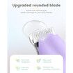 Dog Grooming Trimmer with LED Display, 35dB Ultra Low Noise Clippers, Cordless Dog Hair Trimmer for Paws, Ears, Face, Rump with LED Light, Purple