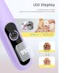 Dog Grooming Trimmer with LED Display, 35dB Ultra Low Noise Clippers, Cordless Dog Hair Trimmer for Paws, Ears, Face, Rump with LED Light, Purple