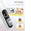 Dog Grooming Trimmer with LED Display, 35dB Ultra Low Noise Clippers, Cordless Dog Hair Trimmer for Paws, Ears, Face, Rump with LED Light, White