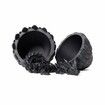 3D Dragon Egg Easter Egg with Flexible Dragon Inside,Large 3D Printed Gift,Figurine Decor,Executive Desk Toy,Black