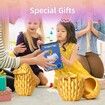 3D Printed Easter Dragon Egg Gold Surprise Basket Essentials with 12In Flexible Crystal Dragon Inside,Easter Basket Stuffers,3D Printed Gift Toy