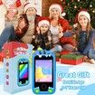 Kids Smart Phone, Dual Camera Cell Phone with Games, 2.8 Inch Touchscreen HD Phone for Kids, Educational Learning Toys Christmas Birthday Gift, Blue