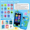 Kids Smart Phone, Dual Camera Cell Phone with Games, 2.8 Inch Touchscreen HD Phone for Kids, Educational Learning Toys Christmas Birthday Gift, Blue